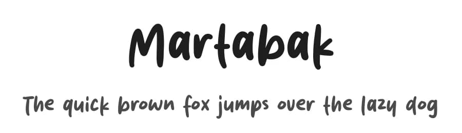 Martabak by MJType — Script Handwritten Font