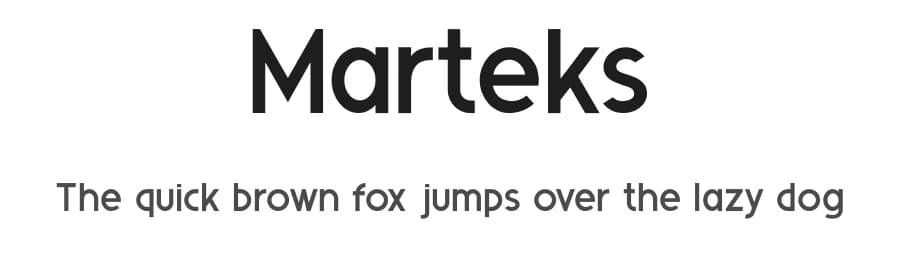 Marteks by Din Studio — Sans Serif Font