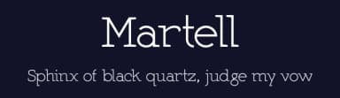 Martell by Adrian Candela — Serif Font — thumbnail 2