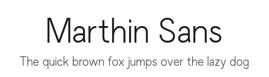 Marthin Sans by Rmdndsign — Sans Serif Font — preview 1