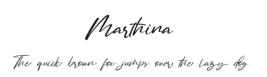 Marthina by StringLabs Creative Studio — Script Handwritten Font
