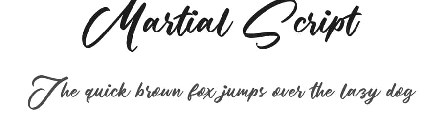Martial Script by Colative Studio — Script Handwritten Font