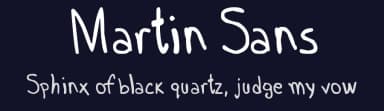 Martin Sans by mbi — Script Handwritten Font — thumbnail 2