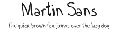 Martin Sans by mbi — Script Handwritten Font — thumbnail 1