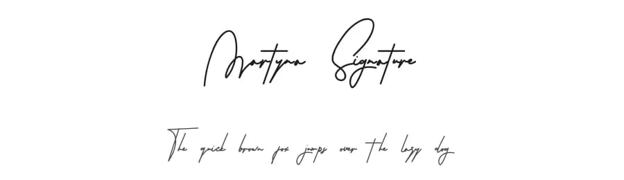 Martyna Signature by Kateeng Ciu — Script Handwritten Font