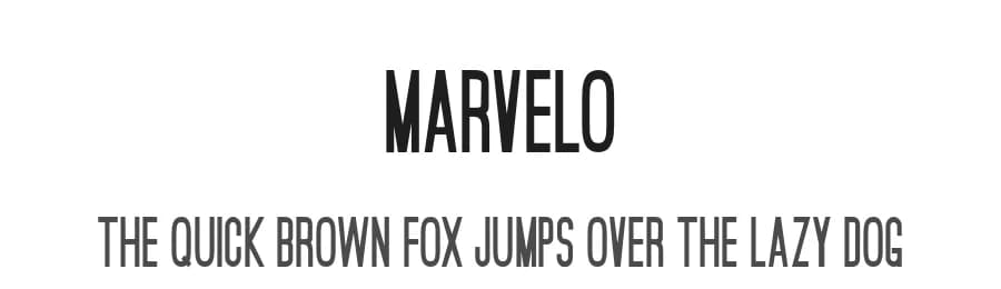 Marvelo by Goodrichees — Sans Serif Font