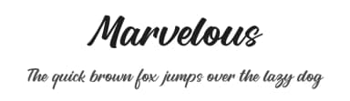 Marvelous by Letterflow — Script Handwritten Font — thumbnail 1