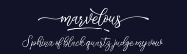 Marvelous by MJType — Script Handwritten Font — thumbnail 2