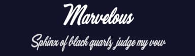 Marvelous by Billy Argel Fonts ® — Script Handwritten Font — thumbnail 2