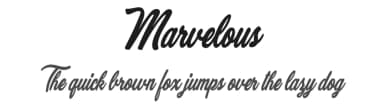 Marvelous by Billy Argel Fonts ® — Script Handwritten Font — thumbnail 1