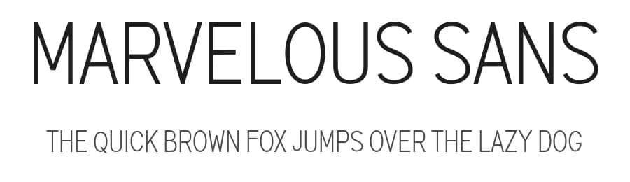 Marvelous Sans by Ghuroba Studio — Sans Serif Font