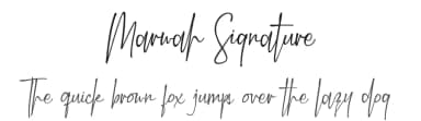 Marwah Signature by Zeenesia Studio — Script Handwritten Font — thumbnail 1