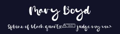 Mary Boyd by Kong Font — Script Handwritten Font — thumbnail 2