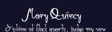 Mary Quincy by DM Letter Studio - Dimas Prasetyo — Script Handwritten Font — thumbnail 2
