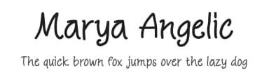 Marya Angelic by Origin Type — Script Handwritten Font — thumbnail 1