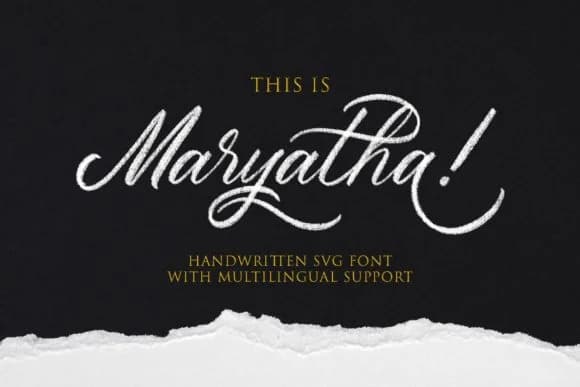 Maryatha Font by LostvolType — Script Handwritten Font