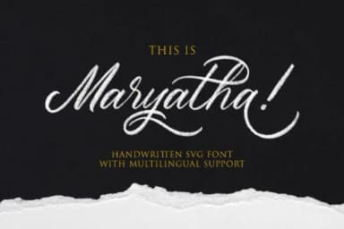 Maryatha Font by LostvolType — Script Handwritten Font — thumbnail 1