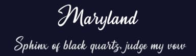 Maryland by MJB Letters — Script Handwritten Font — thumbnail 2