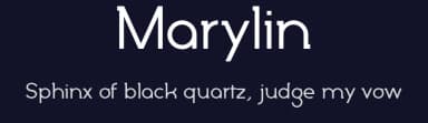 Marylin by Benoît Sjöholm — Sans Serif Font — thumbnail 2