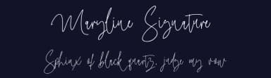 Maryline Signature by Thirtypath — Script Handwritten Font — thumbnail 2