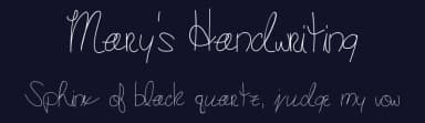 Mary's Handwriting by Gabbi — Script Handwritten Font — thumbnail 2