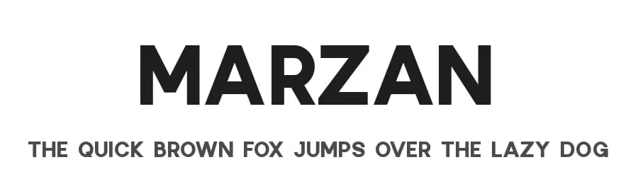 Marzan by vilogsign — Sans Serif Font