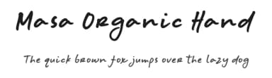 Masa Organic Hand by Masa Aska Sanurumi — Script Handwritten Font — thumbnail 1