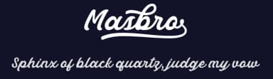Masbro by 7NTypes — Script Handwritten Font — thumbnail 2