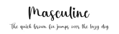 Masculine by Scratchones — Script Handwritten Font — thumbnail 1