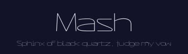 Mash by Leonhard Katschner — Sans Serif Font — thumbnail 2
