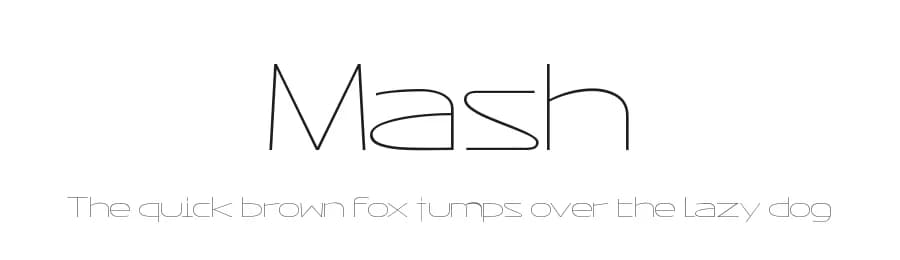 Mash by Leonhard Katschner — Sans Serif Font