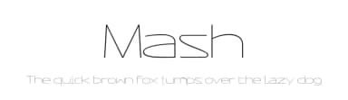 Mash by Leonhard Katschner — Sans Serif Font — thumbnail 1