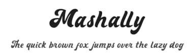 Mashally by Kong Font — Script Handwritten Font — thumbnail 1