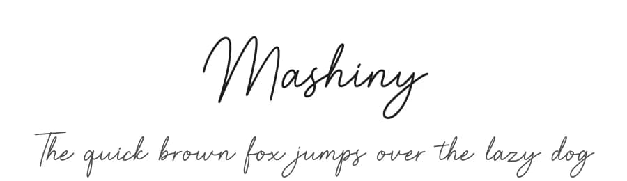Mashiny by Multype Studio — Script Handwritten Font