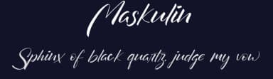 Maskulin by Saxofont — Script Handwritten Font — thumbnail 2