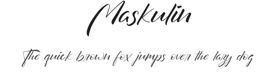 Maskulin by Saxofont — Script Handwritten Font