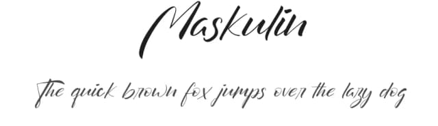 Maskulin by Saxofont — Script Handwritten Font