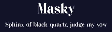 Masky by Graphicxell — Serif Font — thumbnail 2