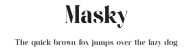 Masky by Graphicxell — Serif Font — thumbnail 1