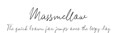 Massmellow by Kong Font — Script Handwritten Font — thumbnail 1