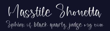 Masstile Shonetta by Perspectype Studio - Letterena.com — Script Handwritten Font — thumbnail 2