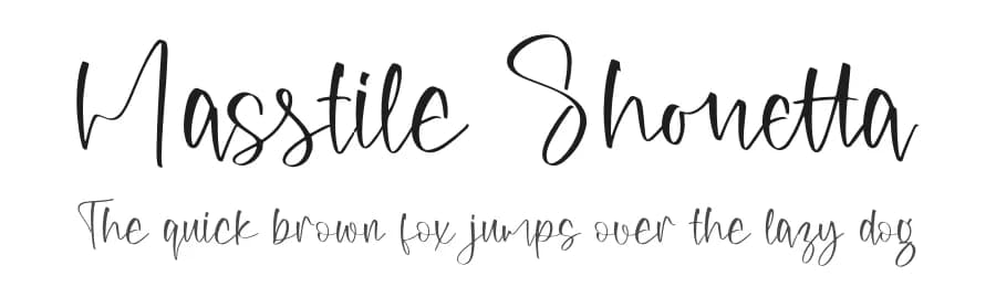 Masstile Shonetta by Perspectype Studio - Letterena.com — Script Handwritten Font