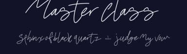 Master Class by JSH creates — Script Handwritten Font — thumbnail 2