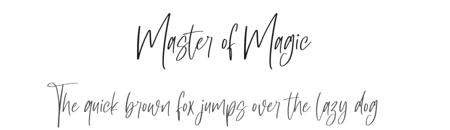 Master of Magic by NJ Studio — Script Handwritten Font