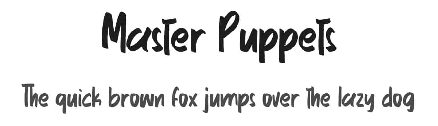 Master Puppets by Maulana Creative — Script Handwritten Font