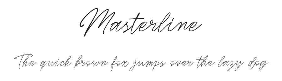 Masterline by Weape Studio — Script Handwritten Font