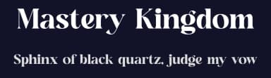 Mastery Kingdom by Storytype Studio — Serif Font — thumbnail 2