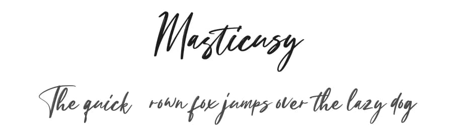 Masticusy by Creatype Studio — Script Handwritten Font