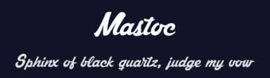 Mastoc by Måns Grebäck — Script Handwritten Font — thumbnail 2