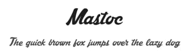 Mastoc by Måns Grebäck — Script Handwritten Font — thumbnail 1